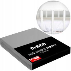  Gumis lepedő kiságyba 60 x 120 Jersey Szabadon Lélegző Szürke Lengyel (Prześcieradło dla Dzieci Elastyczne Miękkie)