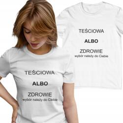 Aradena Női Vicces Póló Mintával Szeretem az Anyósomat Női Fazon L (134 L Teściowa albo zdrowie )