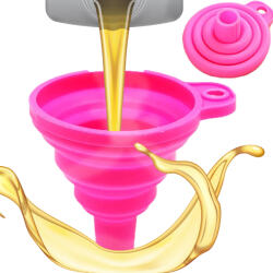  Összecsukható Konyhai Tölcsér Befőttesüvegekhez Autós Harmonika Folyadék Olaj (RC-K-728)