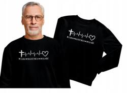 Aradena Ideális pulóver zarándoklathoz, keresztény pulóver zarándoklathoz L (406 L Krzyż EKG)