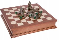 Square Krakkói fém sakktábla XL Mahagóni fa sakktábla