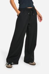 Boohoo IC13207 Boohoo Szövet Nadrág Fekete Széles (5) XL