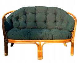  Rattan Bútorpárna Üveg Zöld Kanapé (5905529963605)