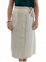 ERFO Bézs színű, megkötős lyocell szoknya Erfo márkától, 46-os méret