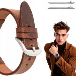 Polax Bőrszíj órához 20mm, Univerzális, M-es méret (CHrArCz)