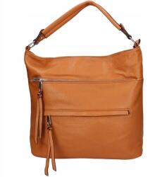  Elegáns női táska, nagy méretű, vörösesbarna zsák fazon (Pink Box)