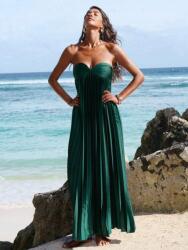 Shein Üvegzöld Fodros Maxi Ruha (s) (613232)