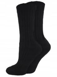 Marilyn Meleg téli zokni bordázott pamut Marilyn F28 fekete Black (Przytulne skarpety kobiece chłodne dni)