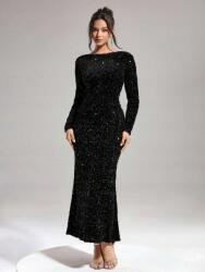 Shein Fekete Flitteres MIDI Ruha (M) (598526)