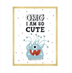 Gyerek poszter Omg I am so cute 50x70 cm arany keret (MP1-0250_50X70,045)