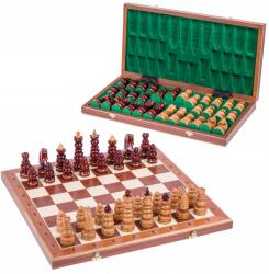 Square Bizánci stílusú faragott fa sakk készlet 60 x 60 cm Mahagóni Juhar