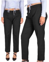 FIRI elegáns széles Női Látogató Nadrág fekete plus size 44 /29 XXL (777.3/C244-29)