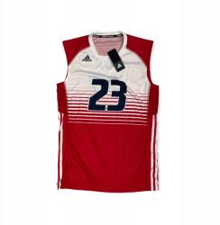 adidas Piros Usa 23 póló Adidas Röplabda S (KN1/86-26)