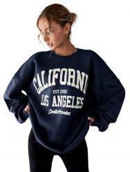 Shein Sötétkék Női Pulóver Los Angeles Nyomott Mintával M 1KJ