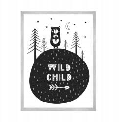  Gyerekposzter "Wild Child" 21x29, 7 cm ezüst keret (MP1-0233_21X29,7,039)