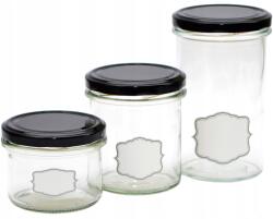 Pojemnikowo Vízálló címkék befőttesüvegre, különböző méretek, 47 db (ETYKIETY_INBLANCO_ZESTAW_VINATEGE)