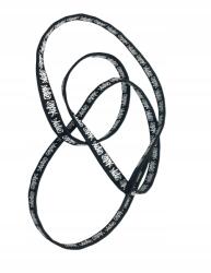  Fűző cipőfűző lapos cipőfűző fekete (258-1)