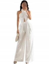 Shein M Elegáns, Nyakban Megkötős Overál