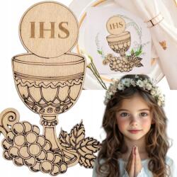 Bartu Elsőáldozási Dekorációk Ihs Kehely Köszönetajándék Vendégeknek Szent Kommunió eko (Hostia ihs pierwsza komunia święta PDG547)