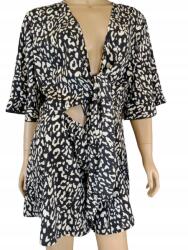 Shein Leopárdmintás overál, mellrészen megkötős Shein, 1XL-es méret