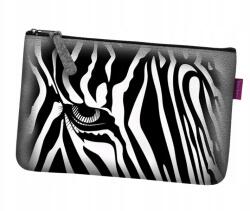 Bertoni Filc kozmetikai táska Bertoni borítéktáska cipzárral zárható, Zebra mintás (KP157)
