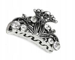  Francia Hajtű, Fém Csat, Kristály Díszítéssel, Vintage Stílus