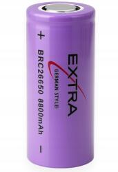 Extra Akkumulátor 26650 8800 mAh 3, 7V Li-ion akkumulátor Extra rádiós zseblámpához (BRC26650)