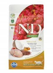 Farmina N&d Quinoa macskáknak Gf bőr és szőrzet, fürj és kókusz felnőtt macskáknak 1, 5 kg