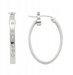 Energetix Mágneses Fülbevaló Körök Kristályokkal, Sebészeti Acél, Kreol, Csillagok (8194-1)