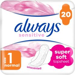 Always Sensitive Normal egészségügyi betét szárnyakkal 20 db (157559)