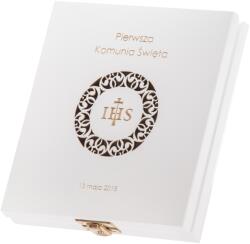 Bartu Fából készült Doboz Elsőáldozásra Emlék Személyre szabott Ajándék Gravírozással (PDG66)