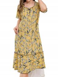 Shein L Növényi Mintás Hálóing