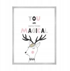  Gyerekszoba poszter "You are something magical" 21x29, 7 cm ezüst színű keret (MP1-0211_21X29,7,039)