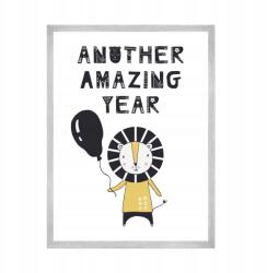  Születésnapi poszter Another amazing year 21X29, 7 cm ezüst keret (MP1-0313_21X29,7,039)