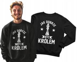 Aradena Pulóver sakkrajongóknak Milyen jó királynak lenni Ajándék ünnepekre XL (406 XL Jak dobrze być królem)
