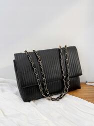 Shein Fekete Steppelt Kézitáska (612575)