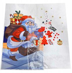 Pogotowie Florystyczno-Ślubne Kézitáska fóliatasak karácsonyi ajándékokhoz 30x50cm 5db MIX (QQQ1)