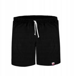 Marcinkowski Fiú rövidnadrág nyári tornához, testneveléshez, focipályára, fekete Pl 104