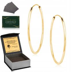 Golden Celebrity Aranyozott Karika Fülbevaló 3, 5 CM 925 Ajándék Anyukának Születésnapra