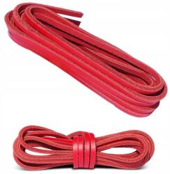 Kaps Bőrből készült cipőfűző 120cm Piros Erős (Kaps)