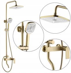 Rea Zuhanyszett Esőztetővel 23 cm Rea Storm Brush Gold Hosszú Kifolyócső (REA-P9535)