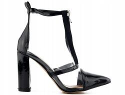  Kacér Chic magassarkú cipő 9cm Fekete 36-os (32968)