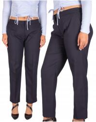 FIRI elegáns széles Női Látogató Nadrág sötétkék plus size 46 /31 3XL (777.3/C146-31)