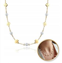 Ecarla Nyaklánc Nemesacélból, 14K Arannyal Bevonva (NST2182)