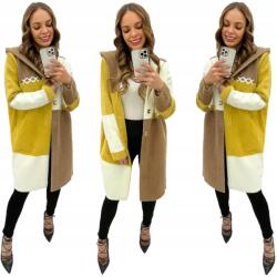 Soprato Prémium Alpaki Gyapjú Kabát Divatos Színek oversize Camel-ecru-mustár