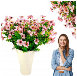 Griny Mesterséges Muskátli Szörfözés Élő Muskátli Világos Rózsaszín Az Erkélyre 1db (Griny)