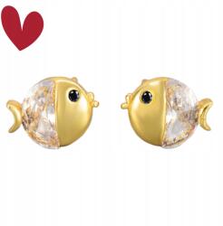  Aranyos Csókhalas, Kifinomult Fülbevaló Nőknek, S925 Ezüst, Arany