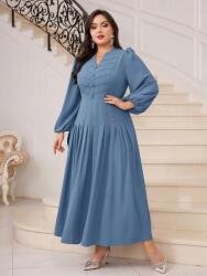 Shein LC77212 Shein Ruha Maxi Elegáns Fodros Gombokkal (4) 46
