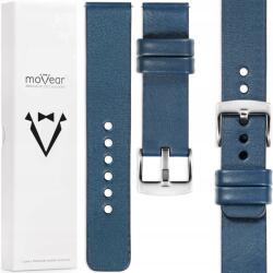 moVear 18 mm-es óraszíj stílusos prémium olasz bőr Movear kék (S1-18JB-75125Q-PSL)
