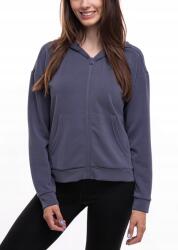 4F női kapucnis pulóver cipzáras sportos edzéshez, S-es méret